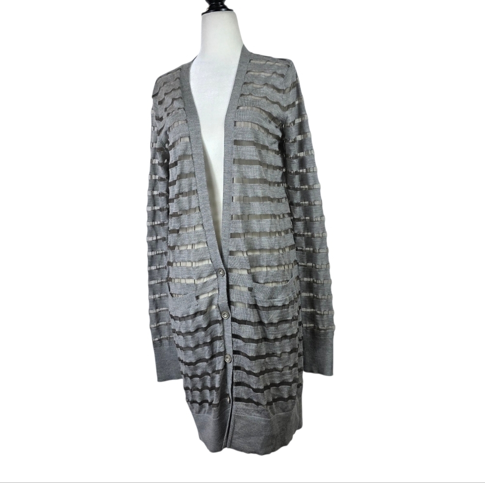 Diane von Furstenberg Knitwear Wool / silk with nylon Striped Sweater/ cardigan